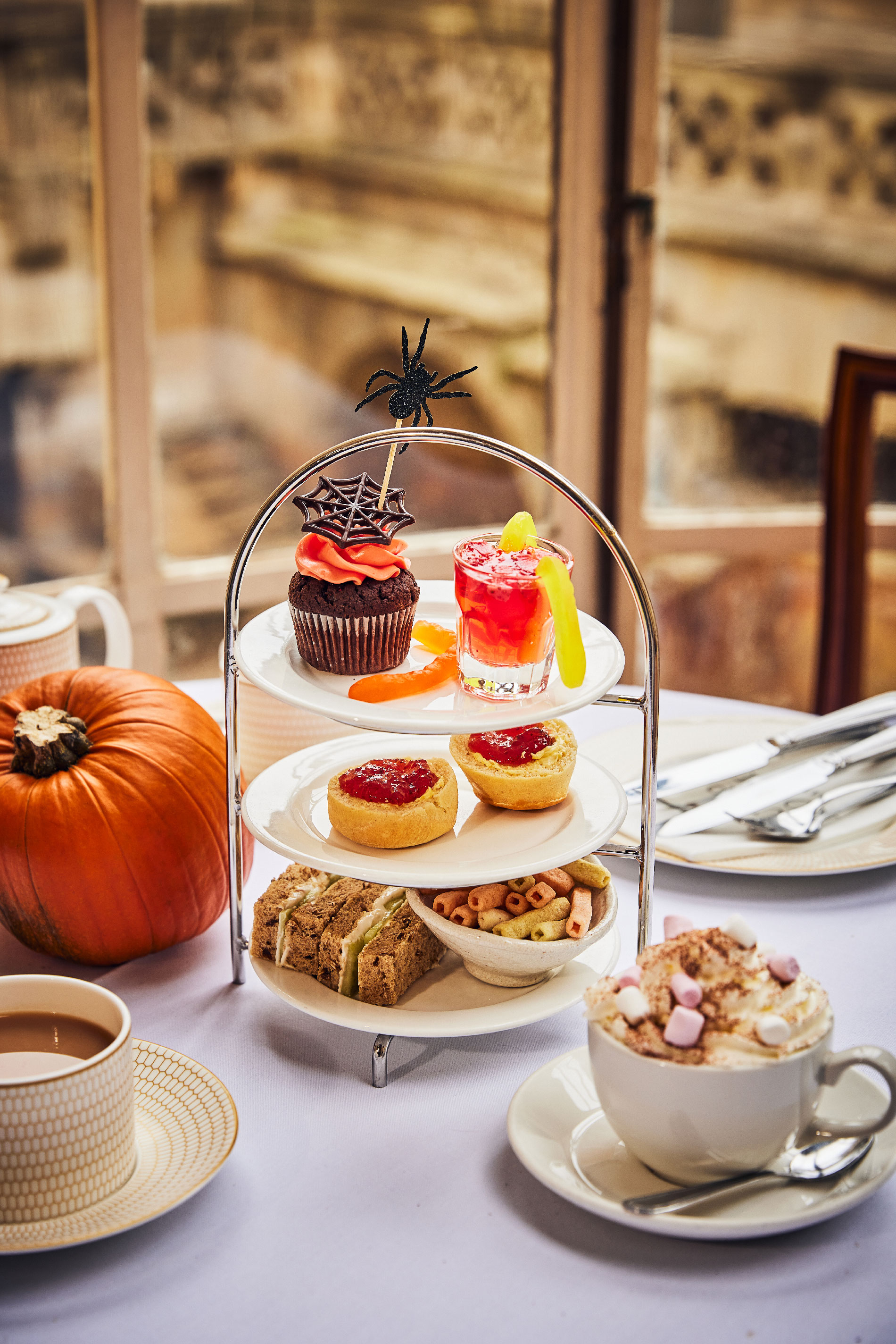 The Spooktacular Children's Halloween Afternoon Tea served in the Pump Room